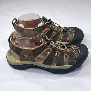 KEEN Newport H2 Water Sandals Womens 9 Coral Brown Outdoor Hiking Sport Water